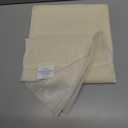 Gwine Cream Sheer Curtains 48 Inches Long 2 Panels Set, Light Filtering Sheer Curtains for Living Room Bedroom, Modern Voile Soft Airy Rod Pocket Drapes, 42Wx48L Inch, 2PCS