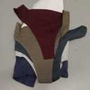 Wealurre Women's Cotton Thong Breathable Panties Low Rise Underwear (S, Blue Gold)