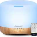 Aromatherapy Essential Oil Diffuser for Room: Colorful Aroma Air Humidifier with Adjustable Cool Mist Mode, Waterless Auto Off Ultrasonic Diffusers for Large Small Room Home Office 500ML