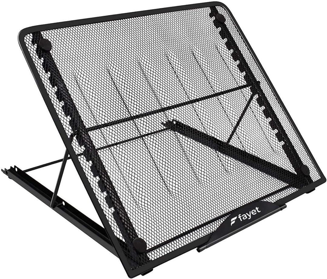 Fayet Large Version Adjustable Light Pad Stand, 12 Angle Points Skidding Prevented Holder for XP-Pen Artist, Compatible with 10" ~ 17" Notebooks, Drawing Monitor/Huion A2 A3 Light Board