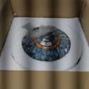 JHuiLap Tiffany Style Table Lamp,12x14 inches Stained Glass Lamp with Remote Control, Regulation Colors Temperature and Brightness,Ocean Blue Dragonfly Style Tiffany Mushroom Lamp for Bedside