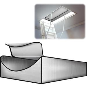 30" x 60" x 11" Attic Stairs Insulation Cover Attic Door Insulation Cover Energy Saving Stairway Ladder Insulator Pull Down Tent with Access Zipper Thick Reflective Thermal Barrier for Summer