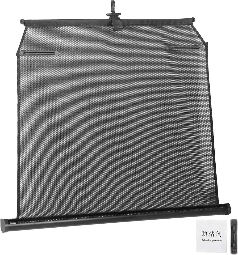 Fydun Universal Car Sun Shade - Automatic Lifting Telescopic Curtains for Sun Glare and Heat Blocking (Back Left)