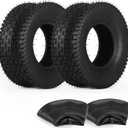 13x5.00-6 Tire and Inner Tube Set, TR-13 Straight Valve Stem, Replacement Riding Mower Front Wheel Assembly, 2 Pack, 13x5.00-6 Tire and Tube2 Pack