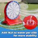 iPlay, iLearn Kids Fun Pool Toys, Inflatable Dart Board Water Games, Swimming Pool Floats, Beach Yard Outdoor Play, Backyard Party Birthday Gift for 6 7 8 9 10 12 Years Old Boys Girls Teen Adult-Red