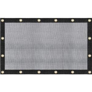 [WindscreenSupplyCo] 60-70% 6.5 FT X 10 FT Mesh Tarp/Shade Cloth 9-Needle Knitted Heavy Duty Black with Grommets for Green House, Garden, pergola, Pools, Dump Truck - MT6510BLKX1