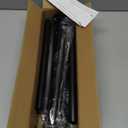 Tension Curtain Rod 31 to112 In Extra Long Curtain Rod Adjustable Pole Heavy Duty Spring Matte Black Shower Curtain Rod for Bathroom Windows Room Divider Never Rust Anti-Slip