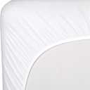 Sealy Baby Healthy Grow Plush Fitted Waterproof Infant Crib Mattress Protector Pad and Toddler Bed Cover, Organic Cotton and PolyBlend Top, Machine Washable and Dryer Friendly, 52 x 28- White