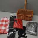 JenPen 10 Pcs Halloween Couples Costumes Outfit Riding Hood Costume Werewolf Costume Accessories Men Women Adult Cosplay Supplies Wolf Ears Tails Gloves Cloak Basket