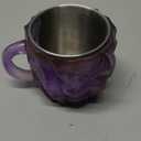 Mineral Crystal Coffee Mugs,11 oz Natural Mineral Coffee Mug, Crystal Mugs for Coffee, With Handle (purple)