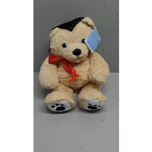 Tezituor 18inch Graduation Teddy Bear Stuffed Animals Plush with Black Cap, Big Brown Graduation Bear Toy Gift for Man Women