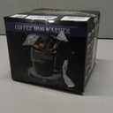 BESTINNKITS Smart Coffee Cup Warmer Set, Auto On/Off Gravity-induction Mug Office Desk Use, Candle Wax Cup Warmer Heating Plate (Up To 131F/55C), 14oz (Black)