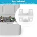 2 x 4pcs Cooler Hinges Replacement for Coleman, Durable Plastic Hinges Kit with 16pcs Stainless Steel Screws Cooler Replacement Parts for Camping Freezer and Ice Chest