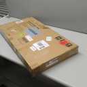 oakvivo Folding Storage Ottoman Bench 30in, Leather Foot Rest Stools Ottoman with Storage, Coffee Table, End of Bed Bench Footstool for Living Room, Bedroom, Load 330 lb, 30x15x15 inches, Black