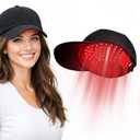 LLLT Laser Hair Growth Cap - 650nm Red Light Therapy for Hair Regrowth, Full Scalp Coverage Treatment for Men & Women with Thinning Hair, Portable & Hands-Free, Black
