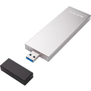 MAIWO M.2 SATA Enclosure for 2230 2242 2260 2280 B+M Key, Aluminum M2 Serial ATA SSD Reader USB 3.0 Type-A 5Gbps, Plug and Play, Cable-Free Connection
