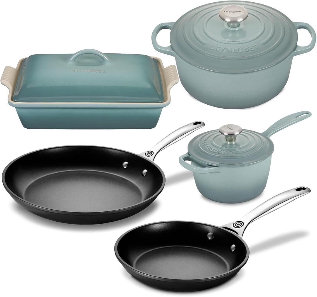 Le Creuset 6-Piece Basic Kitchen Essentials Cookware Set - Sea Salt