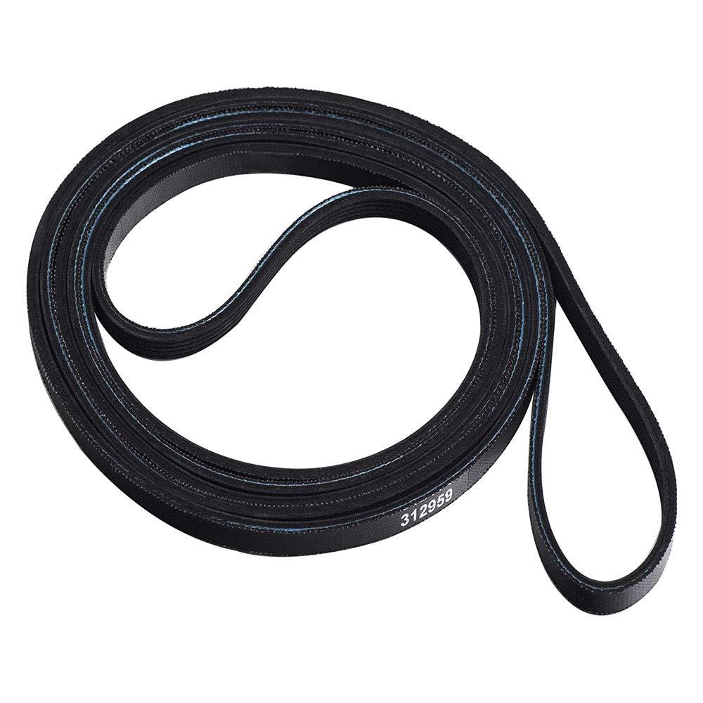 WPY312959 Dryer Belt Replacement for Maytag, Kenmore, Jenn-Air. 100 Inch Long Dryer Drum Drive Belt 312959 Replace Part 3-12959, 3-14774, 314774, 6-3129590, LB234, P46-150, WPY312959VP, Y312959