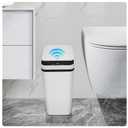 Bathroom Trash can,Smart Touchless Trash Can,Automatic Motion Sensor Trash Bin With Lid,2.4 Gallon Garbage Can, Kitchen, Bathroom, Office, Bedroom Trash can (White)