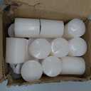 24 Packs Ivory Votive Candles, Unscented Small 1.5 Inch by 2.0 Inch Wax Candles for Wedding, Party & Home Dinner Table Decoration - 12 Hour Burning