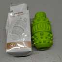 PIFFZEDO Dog Toys for Aggressive Chewers,Interactive Natural Rubber Chew & Squeaky Toy for Large Medium Breed,Dog Toothbrush,Tough & Durable (Green,Large) (Large(45-80 lbs))