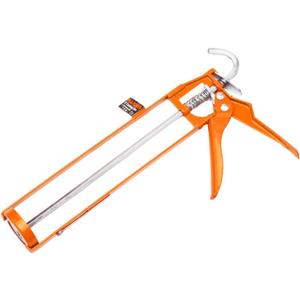 Caulking Gun 9 Inch Aluminum Caulk Gun, 10:1 Thrust Ratio, Lightweight Hand Caulking Tool with Steel Trigger, Sealant Applicator for Silicone, Adhesives and Bonding Agents