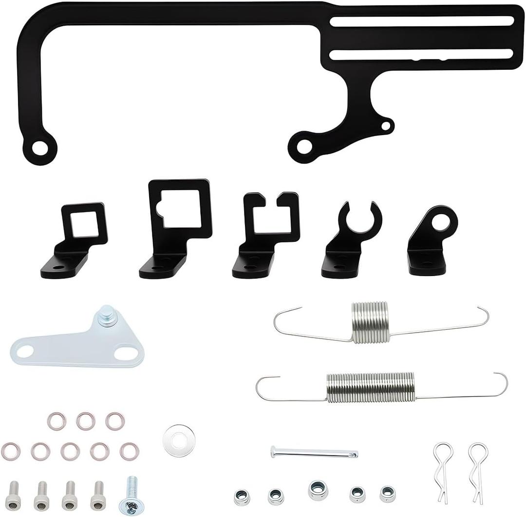 304147 EZ-EFI Cable Mount Kit Carburetor Throttle Cable Mount Bracket Compatible with GM 700R4