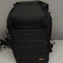 Lowepro ProTactic BP 450 AW 2 Pro 25L Comfortable Recycled and Solution-Dyed Fabrics Modular Backpack with CradleFit Pocket, All Weather Cover, and Utility Waist Belt (Black)