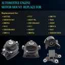 Set of 4, Engine Motor Set Compatible with 2011-2016 Odyssey 3.5L Automatic Transmission Mount Right Motor Front Engine Mount A4587 A65057 A4575EL A65017EL A65094 9737 9662