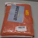 Burnt Orange Linen Back Tab Curtains 108 Inches Long Ceiling to Floor for Large Windows -2 Panels Set Hooks Belt Pinch Pleated Easy Sliding Curtains Light Filtering Semi Privacy Sheer Drapres 52"x108"