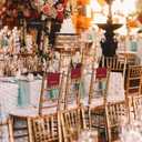 12 Pcs Reserved Signs for Church Pews 22 Inch Reserved Signs for Chairs Cloth Placeholder for Restaurant Wedding Meeting and Event Parties(Burgundy and Gold)