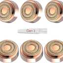 Replacement Heads for Flawless Generation 2, Facial Hair Removal Replacement Heads for Women, Compatible with Finishing Flawless Facial Hair Remover, Double Halo Replacement Heads Gen 2(6 Count)