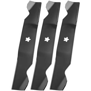 wyevee 187254 187256 Medium Lift Blades for 54“ Deck Compatible with Hu sqvarna RZ5424 LGT2654, Pou LAN, Crafts Man, AYP Lawn Mower, Replace 532187254 532187256 539112053, 3 Pack
