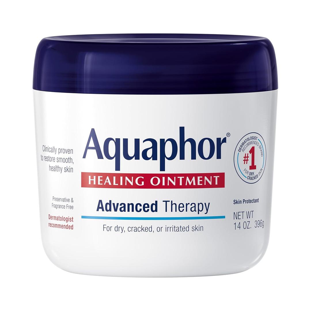 Aquaphor Healing Ointment, Advanced Therapy Skin Protectant, Multi-Purpose Healing Ointment and Body Moisturizer, Mothers Day Gifts, 14 Oz Jar