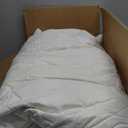Three Geese White Goose Feather Bed Pillows Queen/Standard Size Set of 2 - Soft 600 Thread Count 100% Cotton, Medium Firm, Soft Support, White Solid