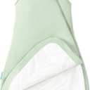 PurComfy Supersoft Sleep Sack 1.0 TOG, Premium Bamboo Viscose Baby Sleeping Bag 2-Way Zipper Sleep Sack Baby Wearable Blanket (3-6 Months, Sage)