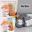 2 x Lenoka Crochet/Cute Emotional Support Bunny Handmade Gift/Perfect Emotional Support Gifts for Women; A Funny, Cheap, and Unique Surprise Gifts (Orange Bunny)