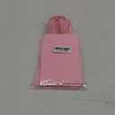 AZOWA Gift Bags Pink Kraft Paper Bags with Handles (5 x 3.1 x 8.2 in, Pink, 12 CT)