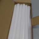 Tuyai 24 Pack Tall White Taper Candles, 10 inch (H) Dripless, Unscented Dinner Candle, Smokeless Taper Candles, Paraffin Wax with Cotton Wicks, 8 Hours Burn Time