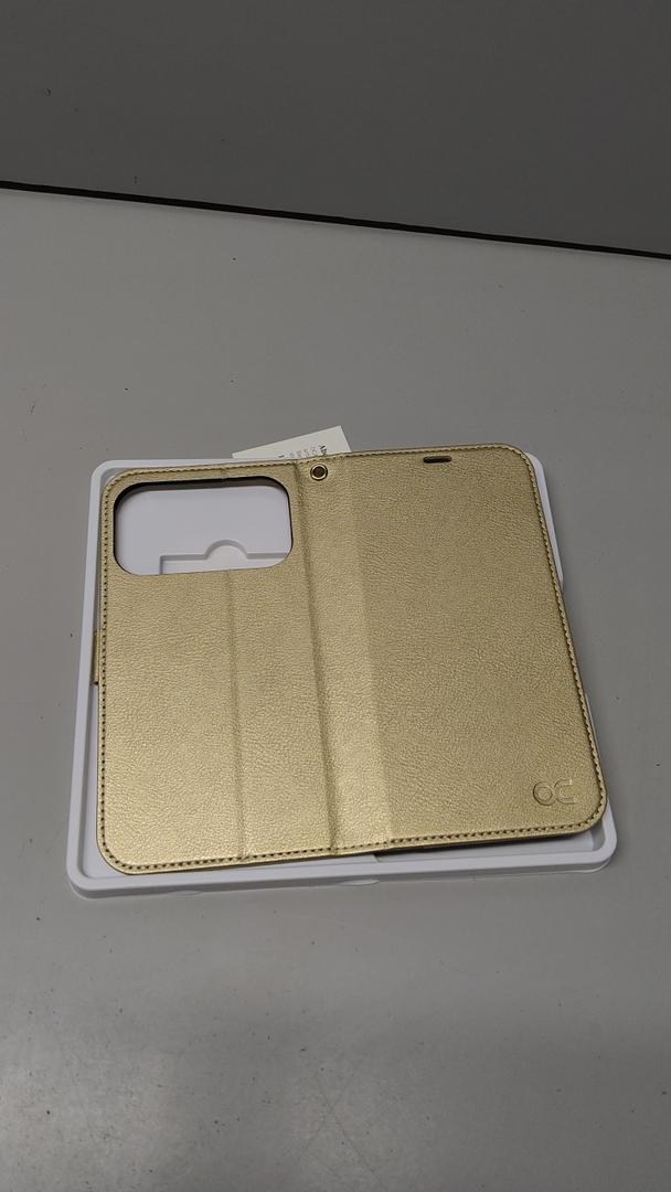 OCASE Case for iPhone 17 Pro Max, PU Leather Case with Card Slots, RFID Blocking Built-in Stand and Shockproof Protection Wallet Case for iPhone 17 Pro Max (6.9 inch, 2025) - Gold