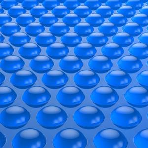 BigXwell Solar Pool Cover, 12Mil 12x24 Foot Rectangle for In-Ground Pools, 1200 Series Blue Blanket(12x24 FT)