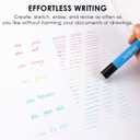 Grabie Erasable Gel Pens, Medium Point 0.7 mm Erasable Pens, Make Mistakes Disappear for Drawing Writing Planner, Pack of 9 Assorted Colors