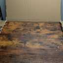 Huuger 55 x 28 Large Electric Standing Desk, Height Adjustable Computer Desk, 27.6" Deep Desktop, Stand up Gaming Office Desk with 2 Hooks, 3 Preset Heights, for Home Office, Rustic Brown (55*28 inch (no outlets))