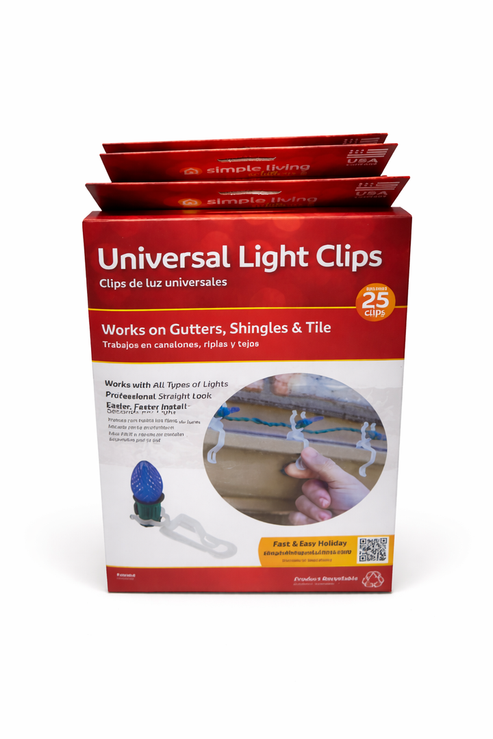 universal light clips 25pcs(4 pack)