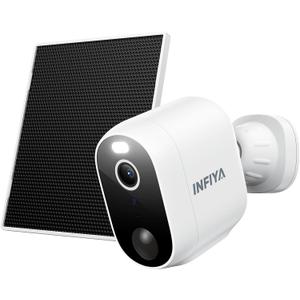 INFIYA 2K Outdoor Camera Wireless-Solar Camera Outdoor Wireless for Home Surveillance with AI Human Detection&Push Notifications, Color Night Vision, Easy Setup, 2.4GHz Wi-Fi, Works with Alexa, Z1 1P