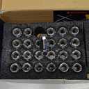 7/16-20 Lug Nuts, 20 PCS Chrome Closed End Bulge Acorn Wheel Lug Nut 1.38" Long fit Corvette Camaro Chevelle SS Pontiac Olds