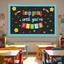 2 x Konsait Classroom Bulletin Board Decorations, 61Pcs Keep Going Inspirational Words Cutouts Positive Bulletin Board Set for School, Office and Home