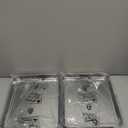 Baking Sheet with Racks Set [2 Sheets + 2 Racks], Stainless Steel Baking Sheets with Cooling Racks, Nonstick Pan, Warp Proof & Rust Proof & Easy to Clean, Size 12.4 X 9.6 X 1 Inch