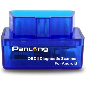 Panlong OBD2 Scanner Bluetooth OBDII Diagnostic Tool Car Code Reader Turn Off Check Engine Light Support Android Torque App