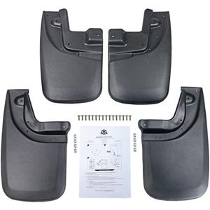 Premium Heavy Duty Mud Flaps Set of 4 by AA Ignition - Front and Rear Car Splash Guard Shields - Compatible with Toyota Tacoma Vehicles with OEM Fender Flares Year 2005-2015